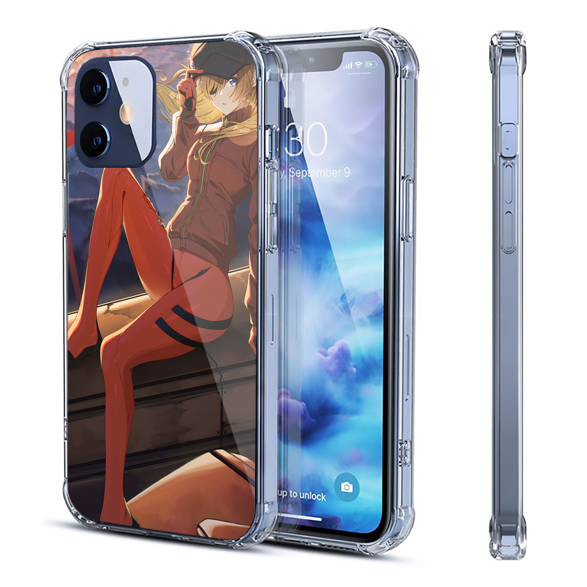 （画像用） EVA 新世紀エヴァンゲリオン 【iPhone 12シリーズ対応】透明スマホケース（クリアソフトケース）